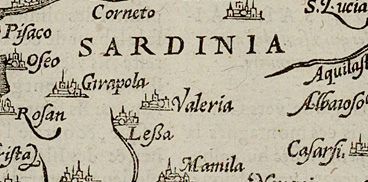 Corsicae Insulae pars. Sardinia, XVII secolo